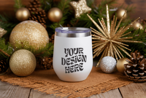 Christmas Wine Tumbler Mockup 10: A Brand Designer’s Review of This Product Mockup Graphic