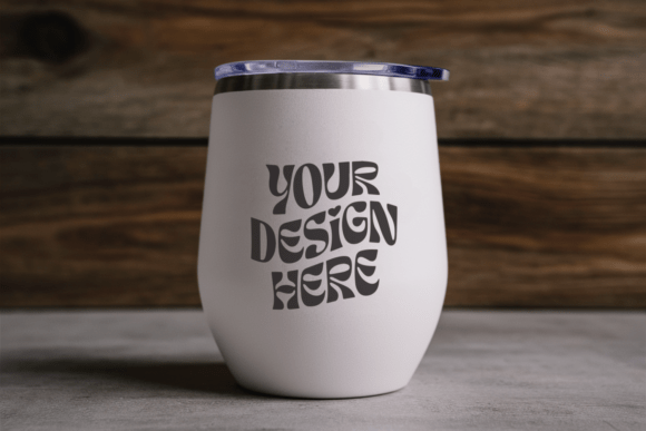 Christmas Wine Tumbler Mockup 2: Graphics & Product Mockups