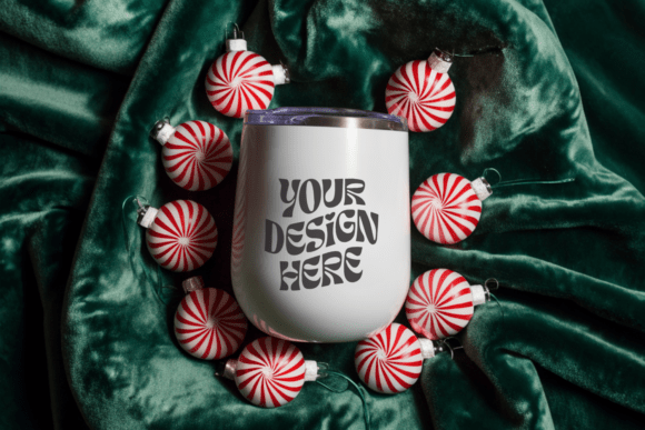 Christmas Wine Tumbler Mockup 21 Graphics Product Mockups Review