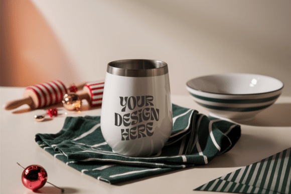 Christmas Wine Tumbler Mockup 6: Graphics & Product Mockups Review