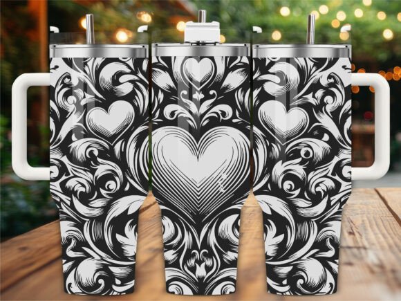 Hearts Pattern: Brand Graphics for Crafts