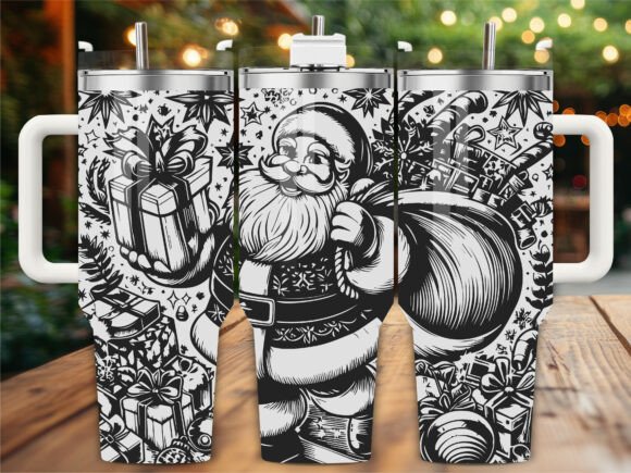 Reindeer Santa Tumbler: Graphics for Crafts Brands